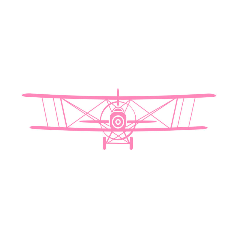 Décalcomanie murale chambre Airplane, Rose tendre
