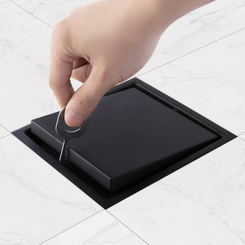 6'' W Tile-In, Black