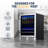 Newair 24" Built-in Dual Zone 20 Bottle and 70 Can Wine and Beverage Fridge