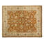 Wool Oriental Area Rug in Rust/Ivory
