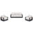 5 - Person Outdoor Seating Group With Swivel Chairs-1355145074-1355145075-1355250679