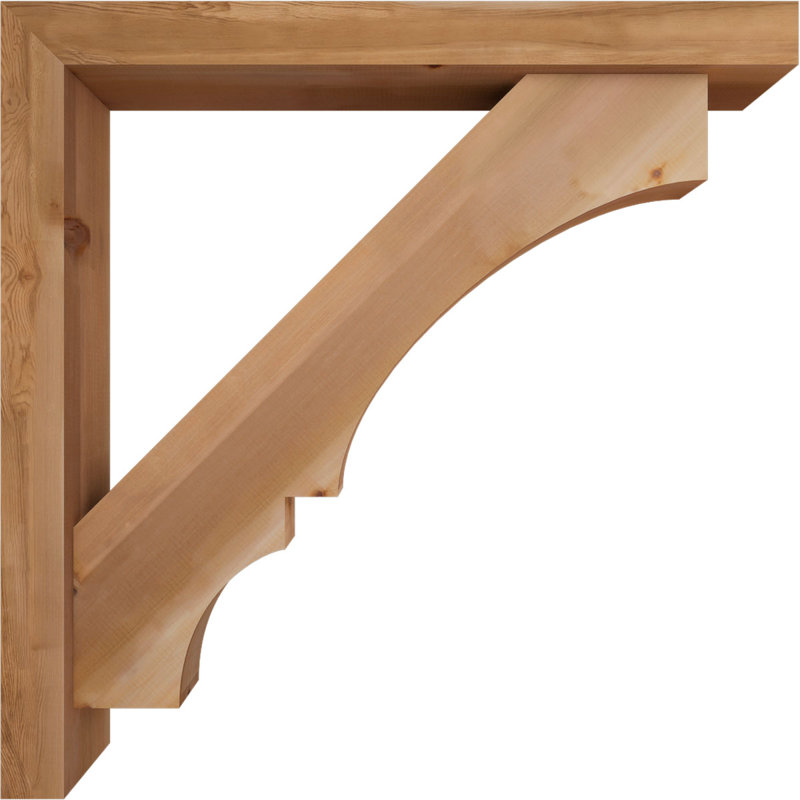 Support de bloc Balboa avec entretoise décalée, 44 x 44, Cèdre rouge occidental de l 5 1/2 po (lisse)