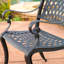 Ensemble de 2 chaises de jardin d'extérieur style campagne moderne