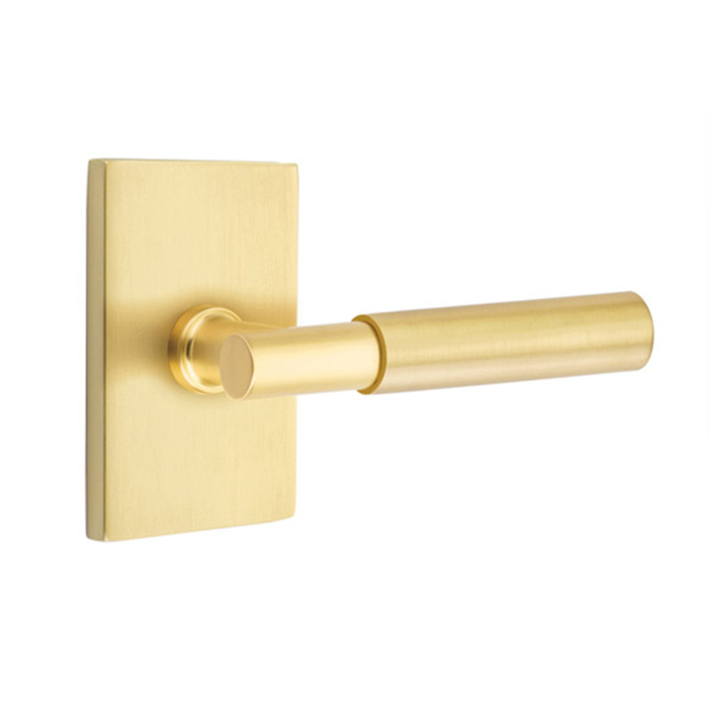 Myles Passage (Hall & Closet) Door Lever, Left, Satin Brass