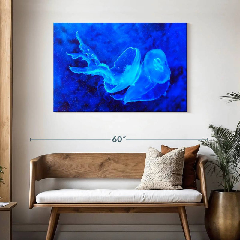 Brampt Bell Shaped Jellyfish, 30" H x 45" W