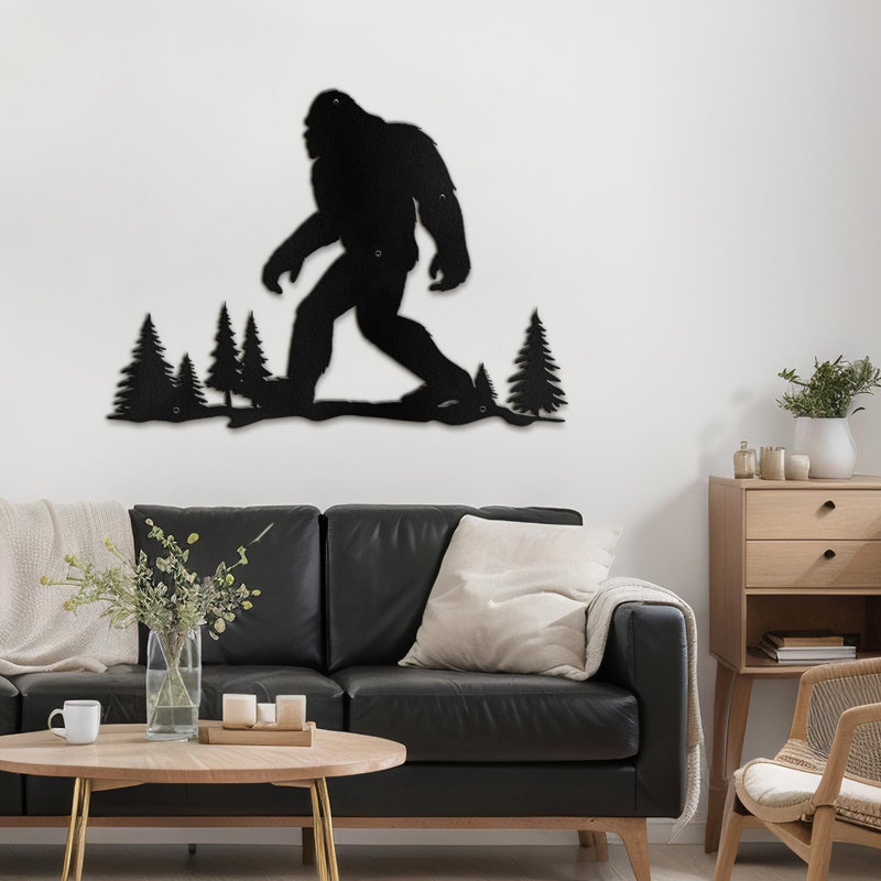 Décoration murale en métal, H 20 po x l 30 po x P 0,05 po, Noir