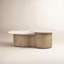 Toro Coffee Table-Cappuccino Marble