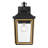 Michalena 1 Light Matte Black + Textured Gold Outdoor Sconce