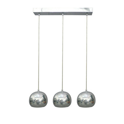 Braedon 3 - Light Chrome Kitchen Island Pendant