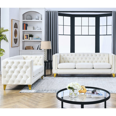 Velours beige 3 et 2 places avec expédition rapide 3 + 2