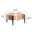Table basse en bois manufacturé rustique