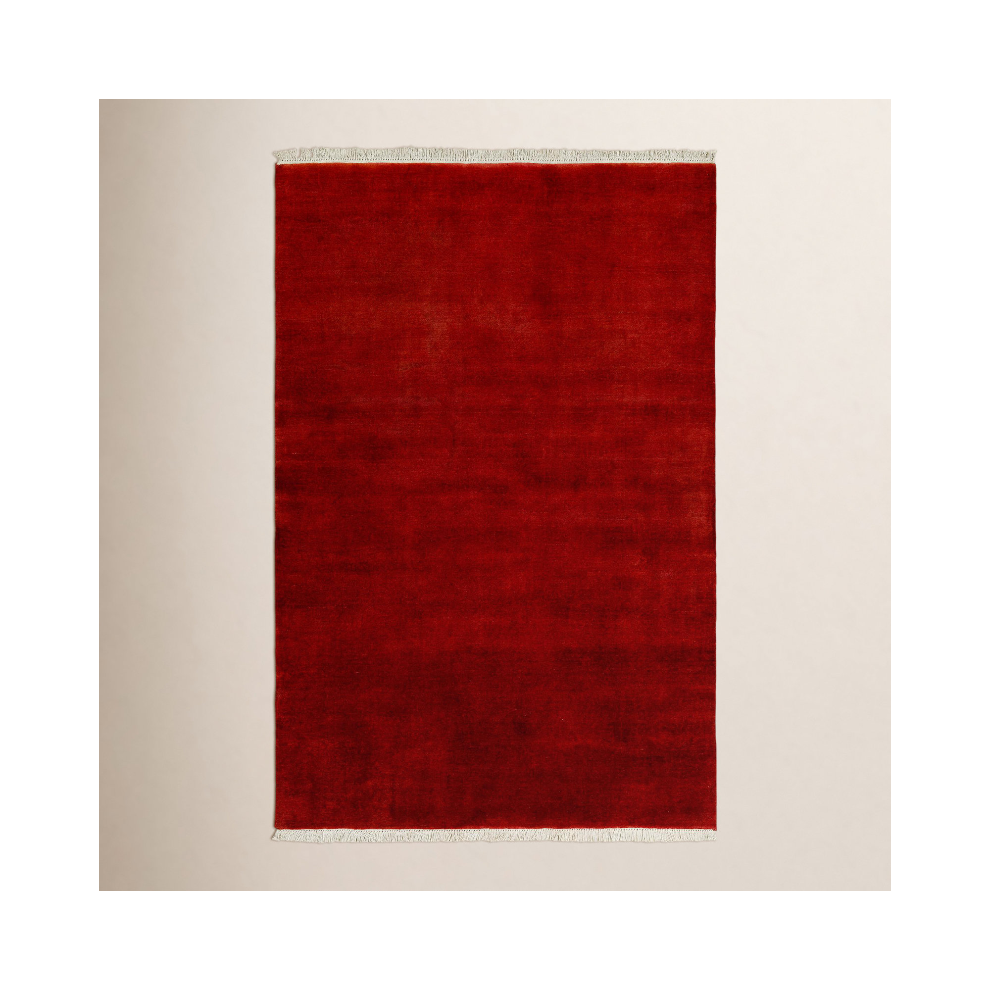 Clio Hand Loomed Wool Red Rug, Rectangle 8' x 10'