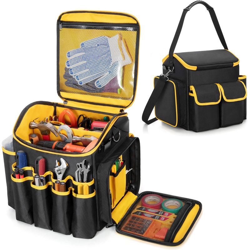 Sac à outils avec séparateur amovible et bandoulière