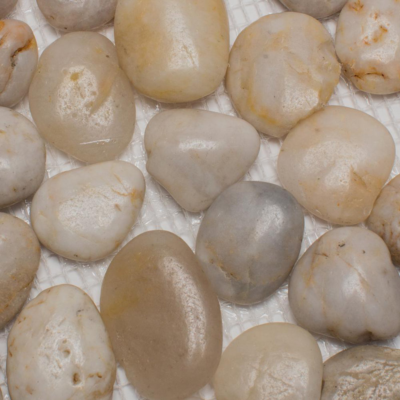 Rainforest Natural Stone Pebbles Mosaic Wall & Floor Tile