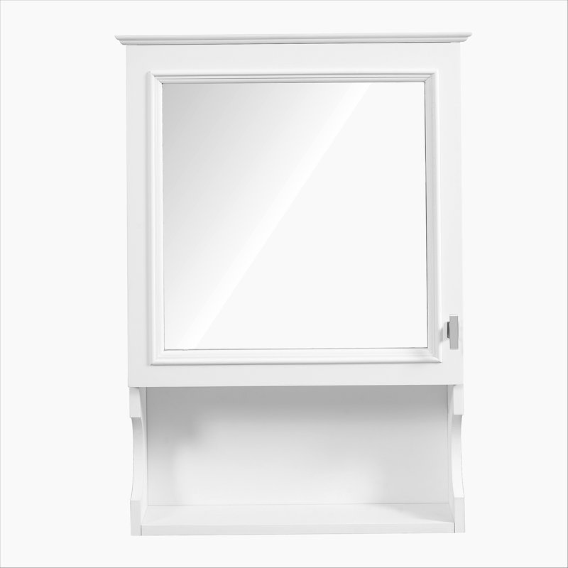 Armoire de rangement de salle de bain murale 20 "avec miroir, armoire de rangement murale avec porte, armoire à pharmacie murale à miroir