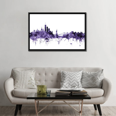 «New York City Skyline II» par Michael Tompsett, impression sur toile tendue