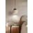 6'' Modern Natural Stone And Wood Pendant Light