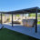 Pergola d'extérieur 14 po x 24 po en aluminium à persiennes bronze