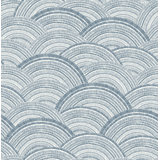Encircle Indigo Geometric Wallpaper
