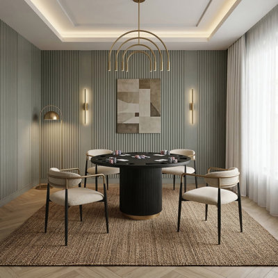 Robinswood 5-Piece Dining Table Set (Convertible Game & Dining Table)