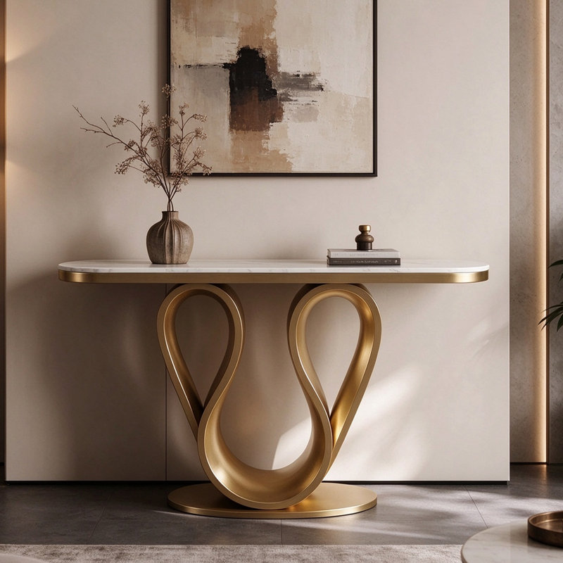 Console Italian Luxury, 33.5" H x 47.2" W x 13.8" D