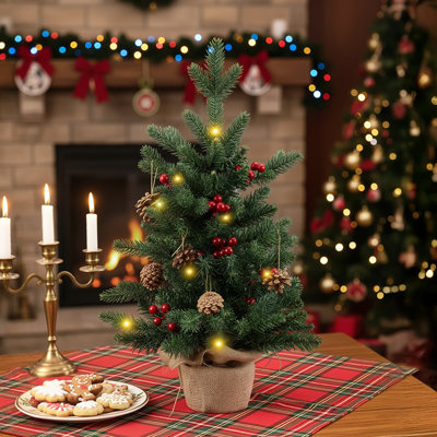1.98' H Artificial Pine Christmas Tree
