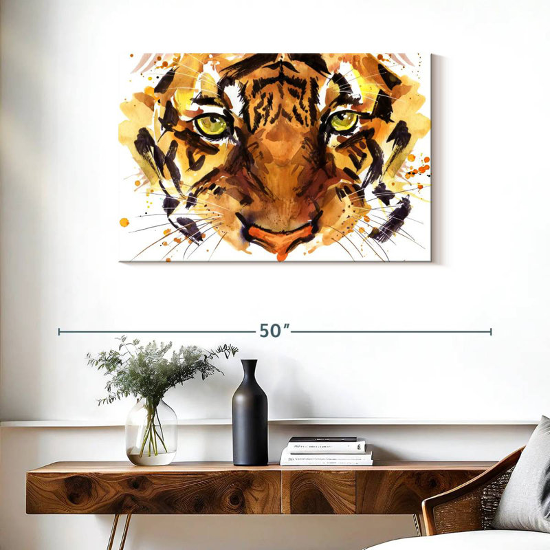 Tigre féroce Brampt, H 24 po x l 36 po