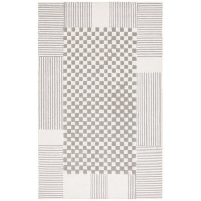 Arbyrd Hand Tufted Wool Pile Checkered Rug