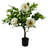 Plastic, Silk Rose Arrangement in Pot