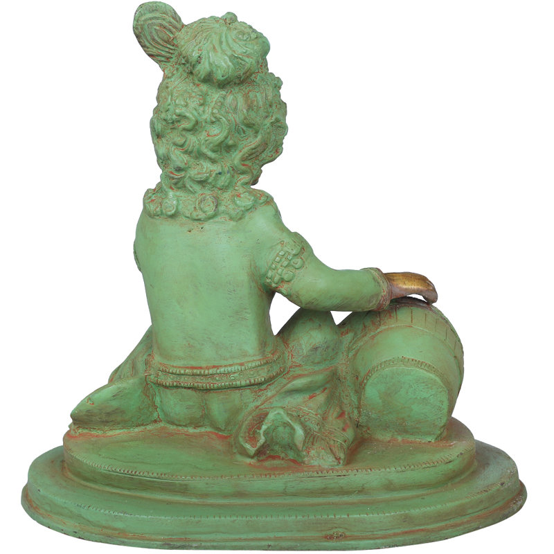 Figurine le plaisir du beurre volé, Vert / or