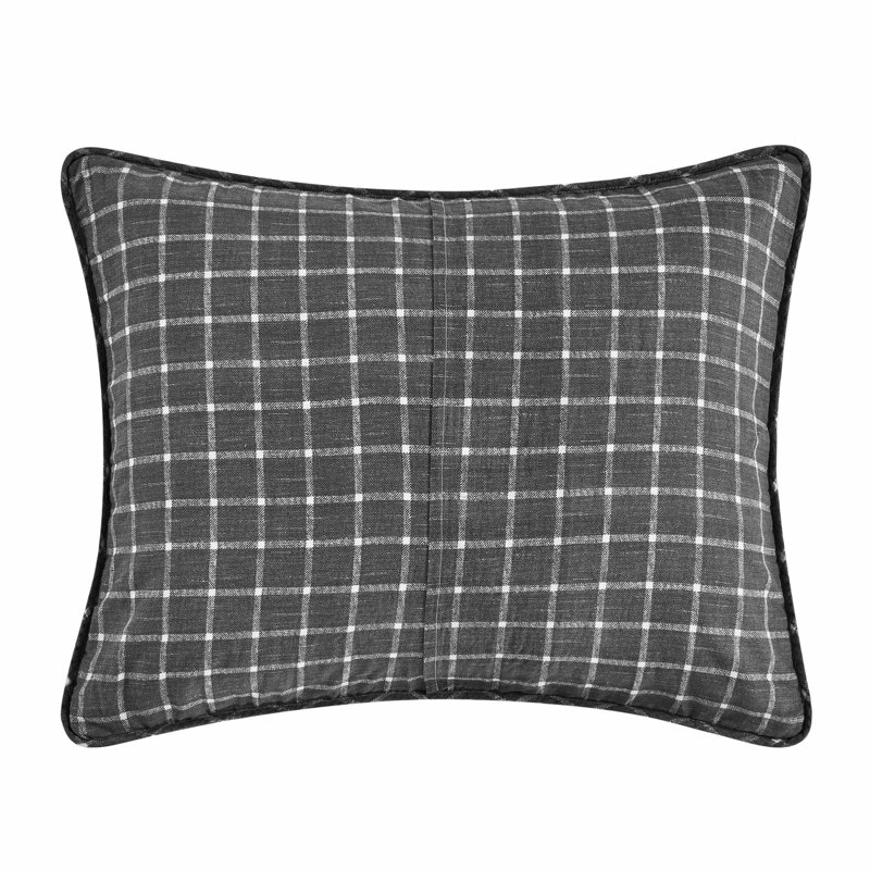 White and Gray Twin Cotton Reversible Quilt Set