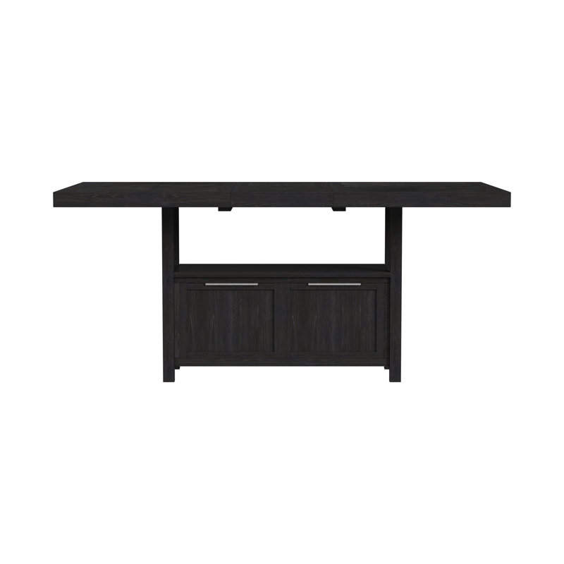 Sherine Counter Table with 20" Leaf in Charcoal
