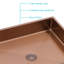 Lavabo pour salle de bain en or rose 19 po x 15 po - maintient un look frais grâce à la surface en acier inoxydable Nano
