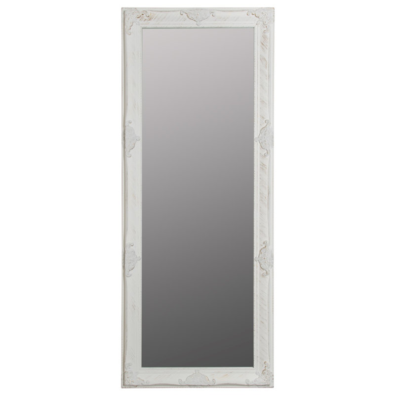 Kellison Flat Freestanding Mirror, 150 cm H x 60 cm W x 7cm D, White
