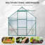 Serre en polycarbonate 6 x 8 pour l'extérieur vert