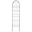 2 treillis de jardin en métal antirouille 78,7 po x 19,7 po, extérieur pour plantes grimpantes, noir avec 2 porte-pots Trellis 78,7 po x 19,7 po, antirouille, plantes à l'extérieur,