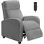 Fauteuil inclinable manuel avec massage, fauteuil inclinable confortable en velours côtelé avec dossier rembourré et coussin de siège-456460118