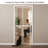 Transparent Cat Safety Gate, 75"-98" Height and 21"-34" Wdie Adjustable, Auto Closing and No Drilling, Extra Tall Cat Door for Doorway, Stairs
