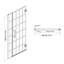 Porte de douche l 34 po x H 72 po Moderne minimaliste