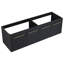 Meuble-lavabo de salle de bain 60 po - Design, arrivée, teinte châtaigne noire, capacité de rangement suffisante, contreplaqué mural moderne coloré, point d'accès de porte, grand volume, fabrication