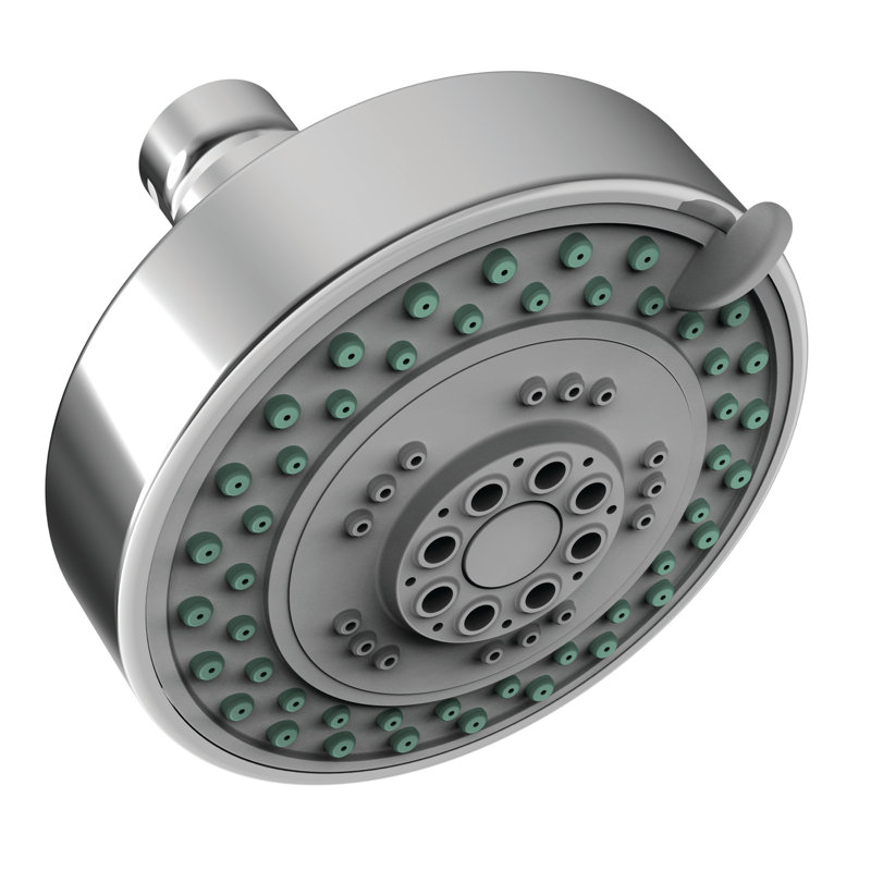 Multi Function Fixed Shower Head, Polished Chrome