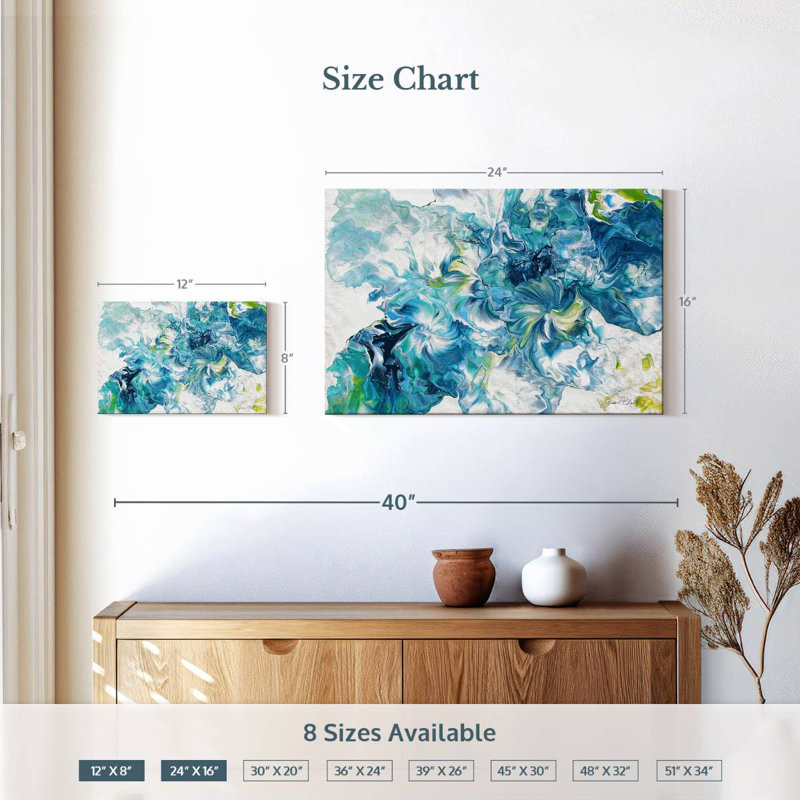 Avery abstrait versant VI, H 16 po x l 24 po
