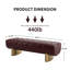 Banc rembourré en cuir PU de 162,5 cm de large pour entrée et chambre-2002385829