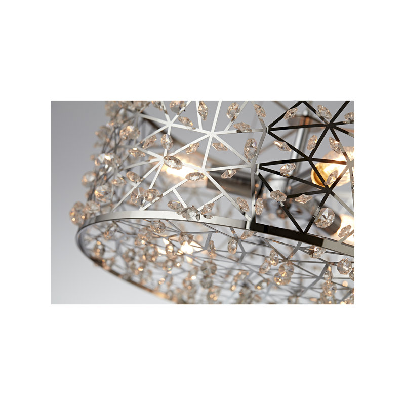 Wilkins 3 - Light Chrome Crystal Pendant
