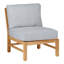 Club Teak Sectional Slipper Chair-83260248-83260274-93646997