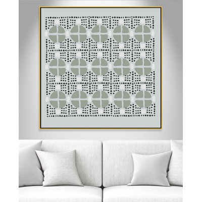 Clanton Nomad I - Floater Frame Painting on Canvas