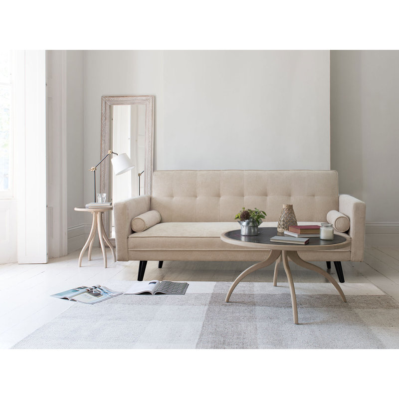 Kydin Twin Upholstered Convertible Sofa, Beige 