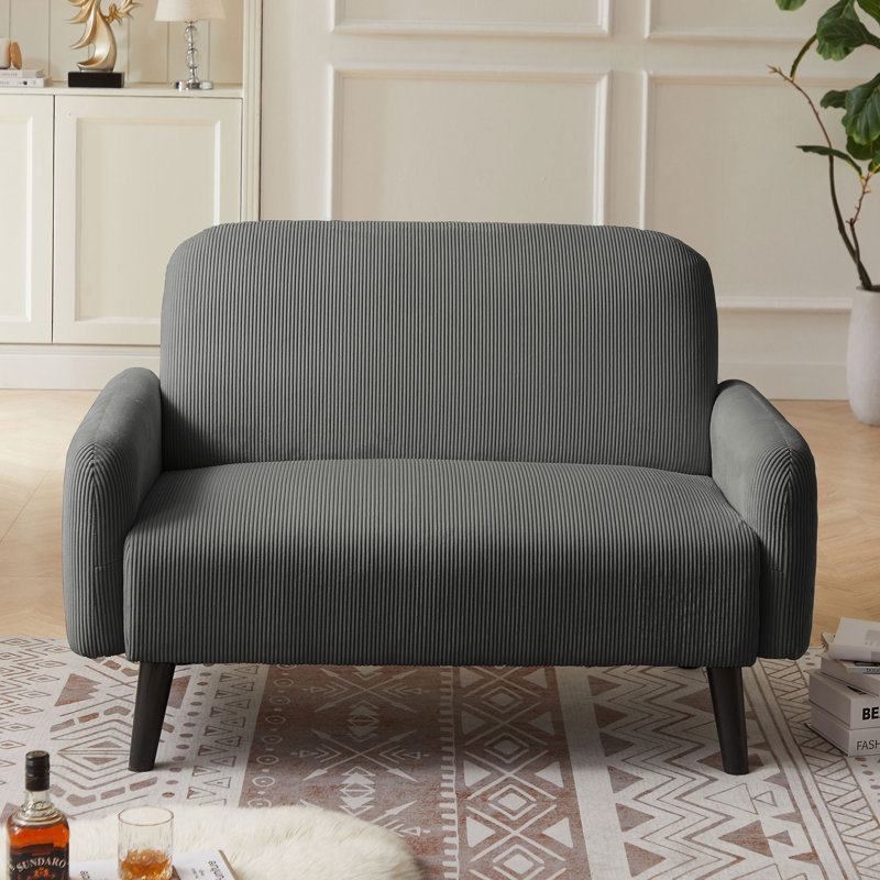 Loveseat For Small Space, Dark Gray