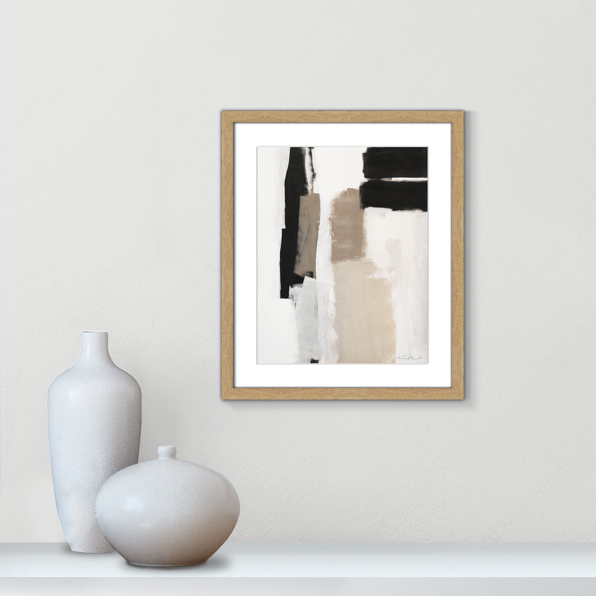 Earth Scapes II by Casa Fine Arts, Natural Woodgrain Picture Framed, 19" H x 16" W x 1.25" D