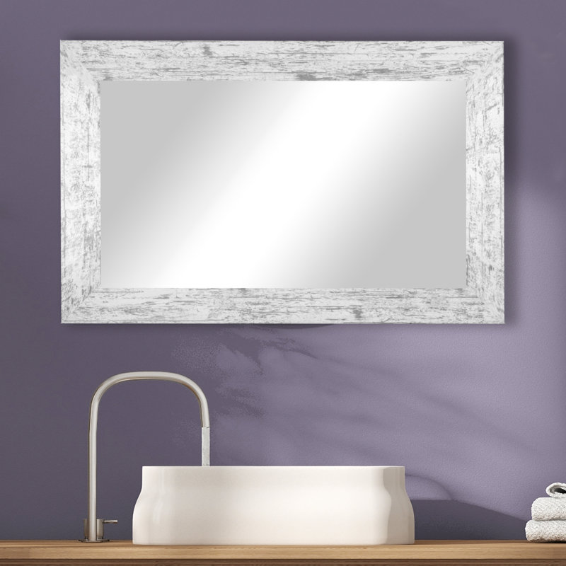Miroir de salle de bain patiné, 16 po x 33 po
